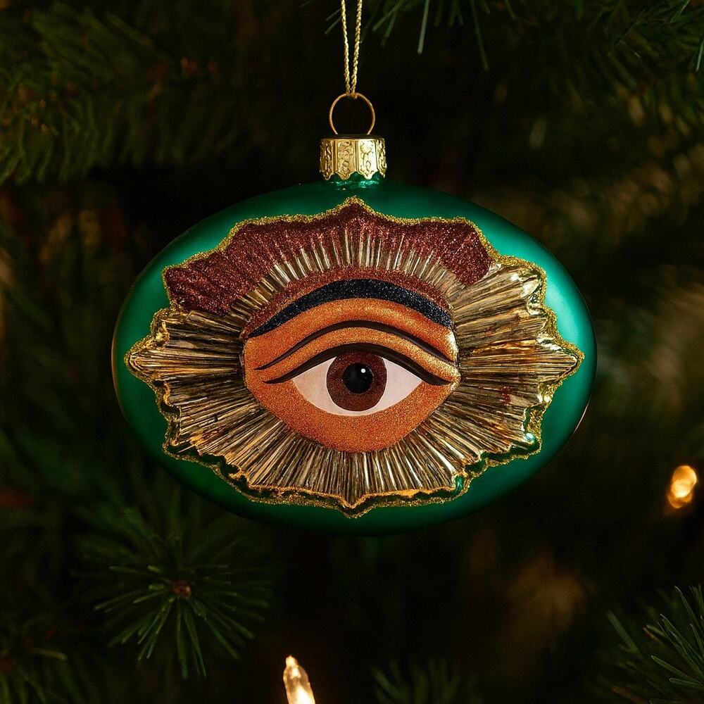 JOHN DERIAN Glass Eye Christmas Ornament Target 2025 Collectible Oddity Vision